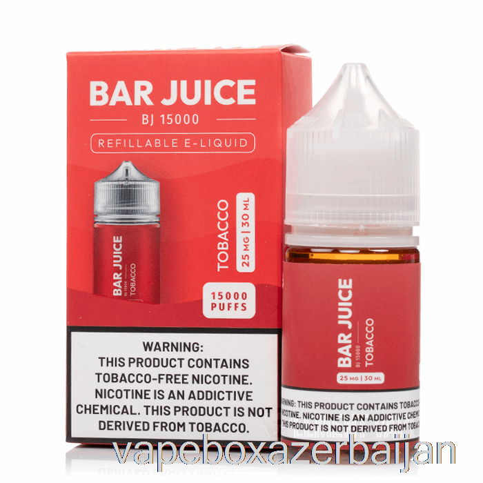Vape Smoke Tobacco - Bar Juice - 30mL 25mg